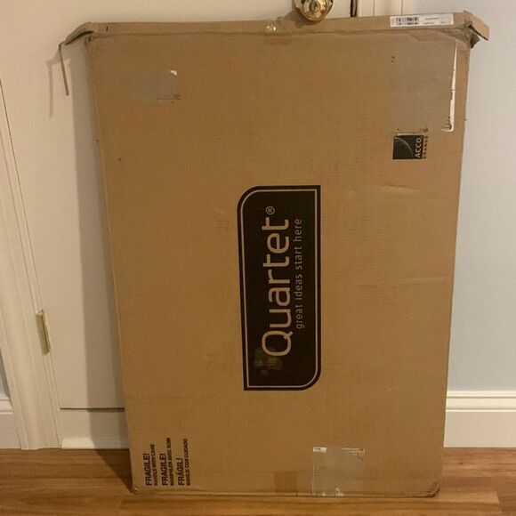 3' x 2' Bulletin Board Fabric Frameless Light Blue Oval 7683BE Quartet $150 New - Picture 3 of 10